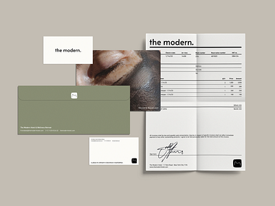 Stationary Concepts For The Modern Hotel brand assets brand design brand direction brand identity branding business card graphic design hotel branding invoice luxury branding minimalist modern branding modern design print assets stationary