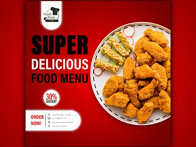 Food menu and social media restaurant post ad banner restaurant design food food discount food flyer food instagram food promotion food sale food social food social media graphic graphic design instagram banner instagram promotion post restaurant post sale post square post square template