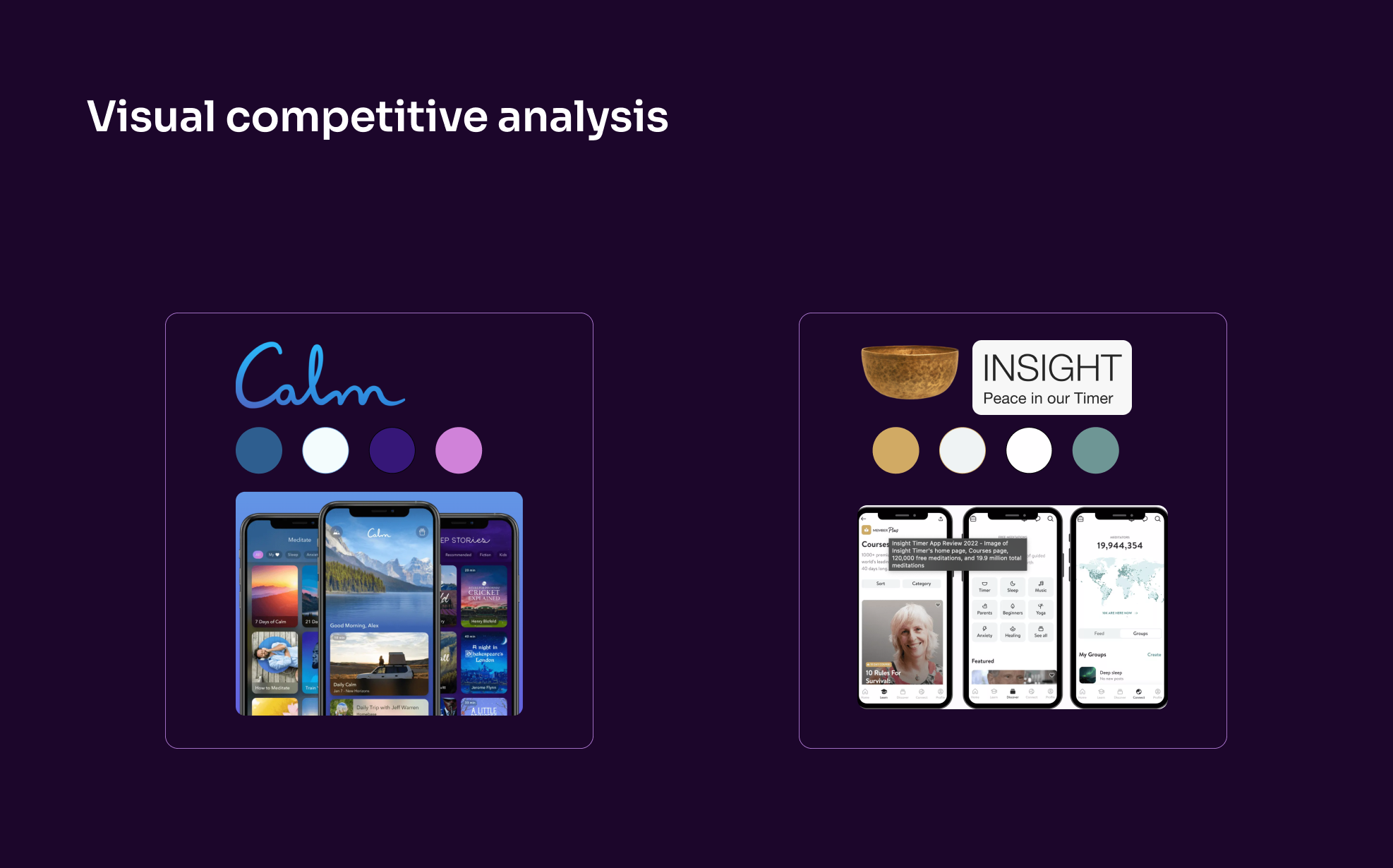 Headspace Dark mode Redesign UI UX by Claudia Rewinkel on Dribbble