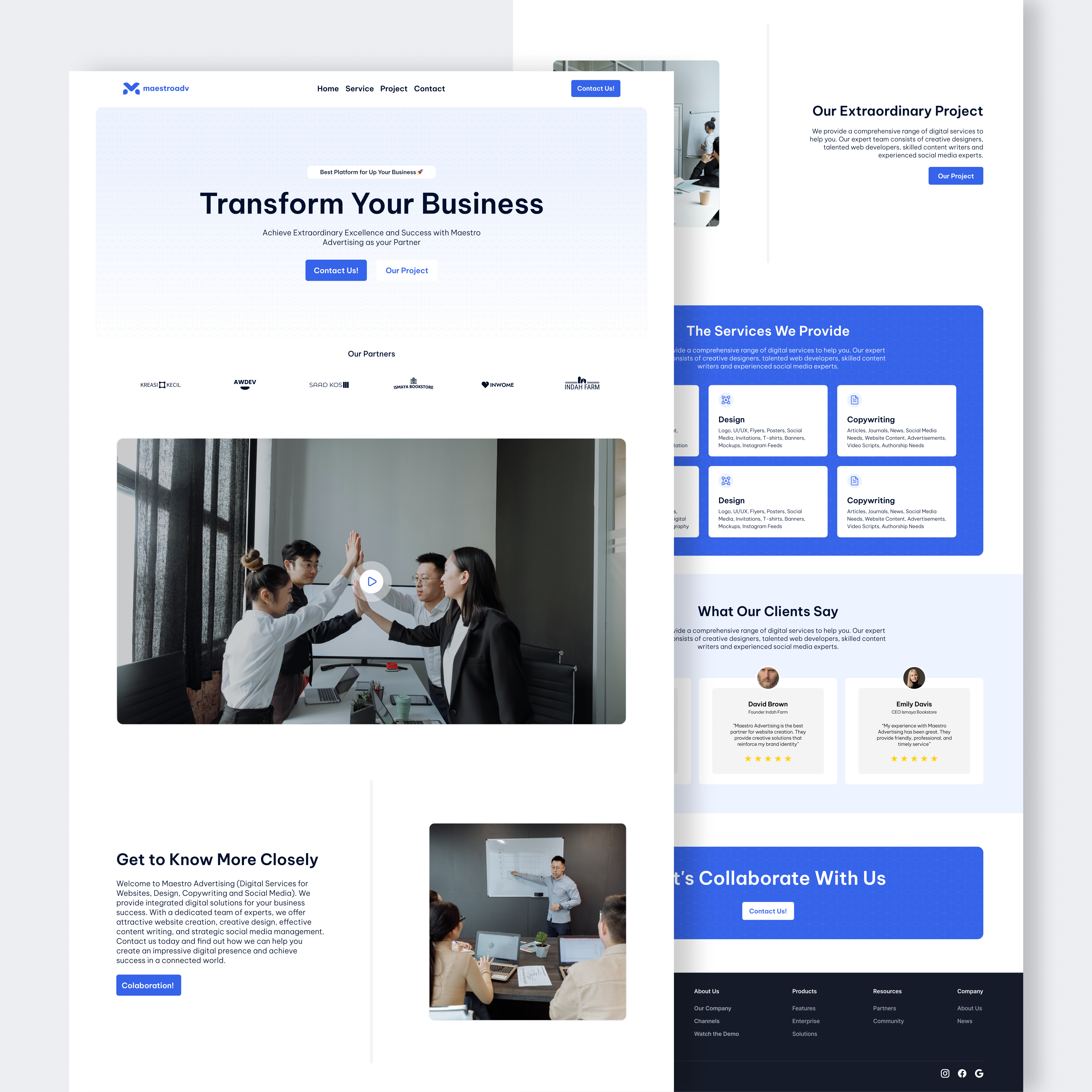 Maestroadv - Company Profile branding companyprofile design ui ux