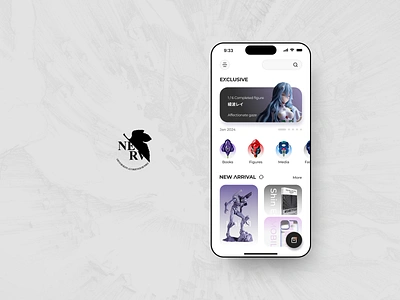 Evangelion Mobile Store | Overseas anime app branding ecommerce evangelion japan mobile store ui uiux