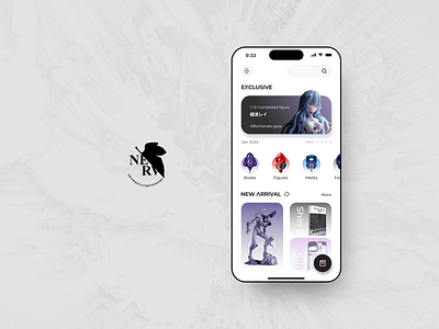 Evangelion Mobile Store | Overseas anime app branding ecommerce evangelion japan mobile store ui uiux