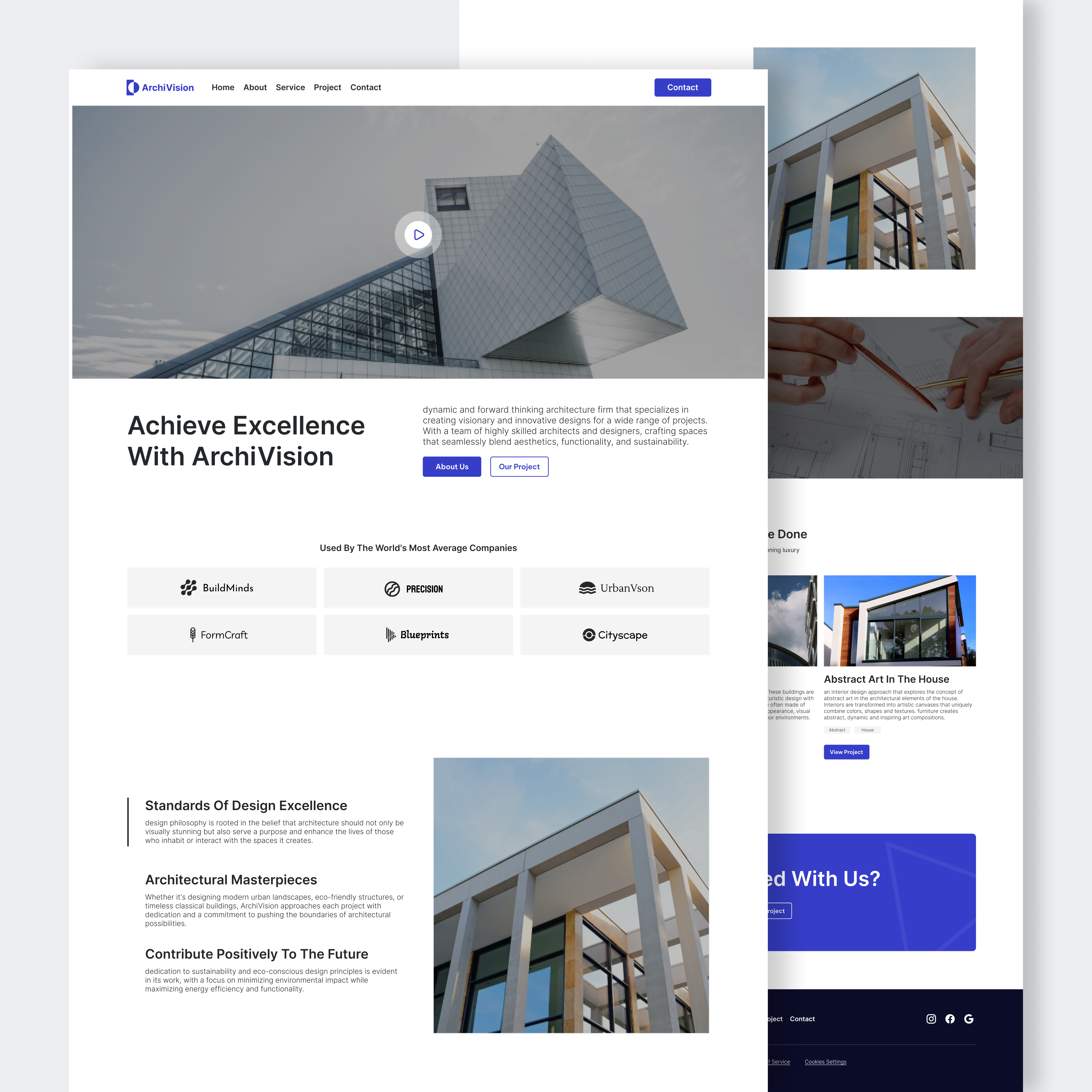 ArchiVision - Company Profile branding companyprofile design ui ux