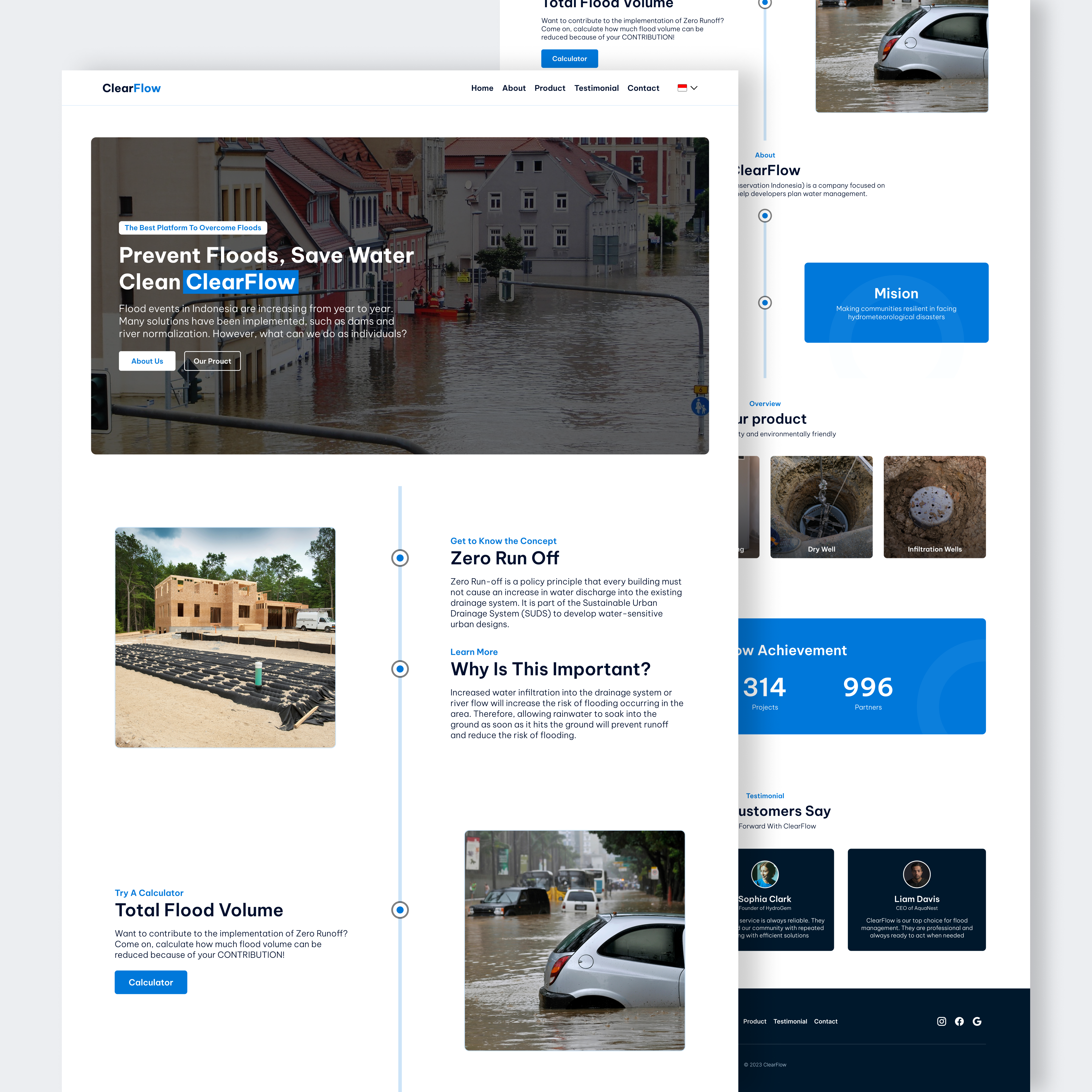 ClearFlow - Company Profile branding companyprofile design ui ux