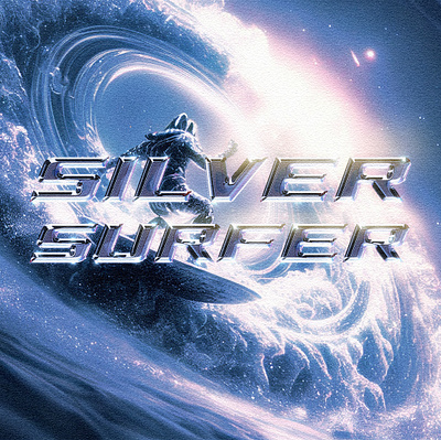 Silver Surver branding chromatic chrome design graphic design logo typo typography