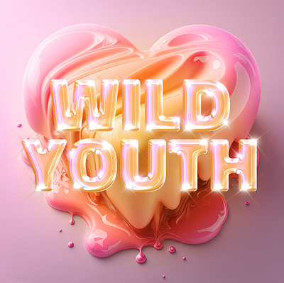 Wild Youth branding chocolate chromatic cream design graphic design heart logo love melt pink typo typography valentine