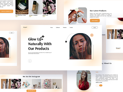Beauty Website | Ecommerce Landing page app branding design figma ui ux website