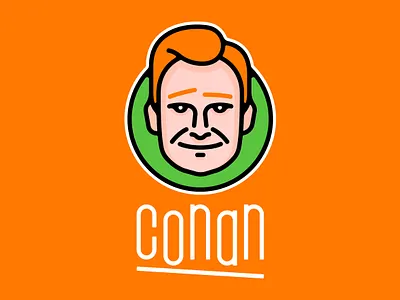 CONAN O'BRIEN comedian comedy conan conan obrien obrien portrait sketch stand up text the tonight show type typography