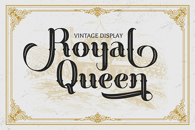 Free Vintage Display Font - Royal Queen Font swash font