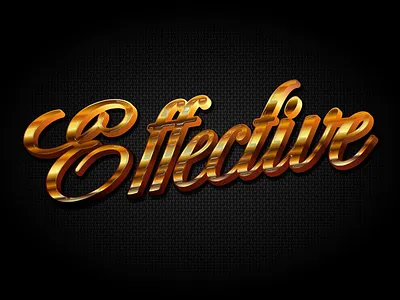 3D luxury golden style text effect. Editable & Vector. golden text effect