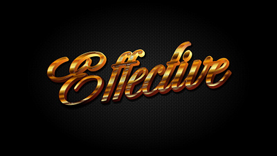 3D luxury golden style text effect. Editable & Vector. golden text effect