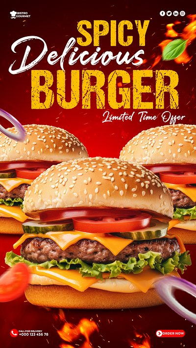 Food Poster ad advertisement app burger design edition food graphic design hamburger illustration image iu photoshop poster
