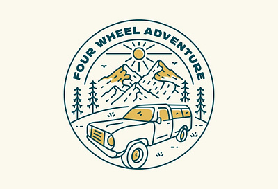 Four Wheel Adventure adventure camper van camping car caravan hiking holiday mountain national park nature outdoors travel trip vacation van vehicle vintage