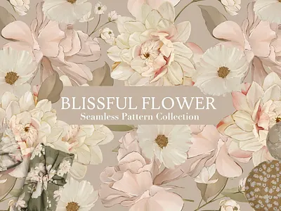 Blissful Flower Pattern Collection app branding design graphic design illustration logo typography ui ux vector