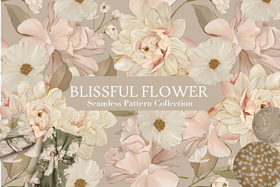 Blissful Flower Pattern Collection app branding design graphic design illustration logo typography ui ux vector