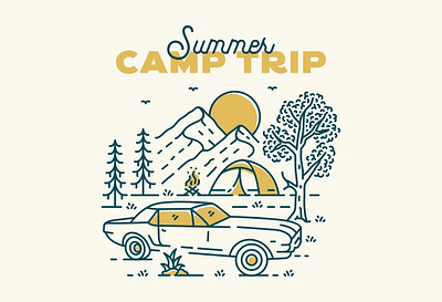 Summer Camp Trip adventure awaits backpacker campervan camping car classic hiking holiday mountain national park nature outdoors summer tent travel trip van vehicle wildlife