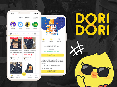 DoriDori | Re-commerce Platform app ecommerce graphic design recommerce ui uiux
