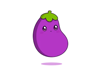 Day 147-365 Eggplant! cute design eggplant illustration vector