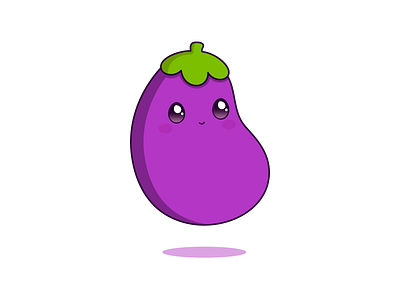 Day 147-365 Eggplant! cute design eggplant illustration vector