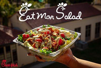 Chick-Fil-A Salad Ad Campaign ad advertising branding design food photography graphic design photography photoshop typography