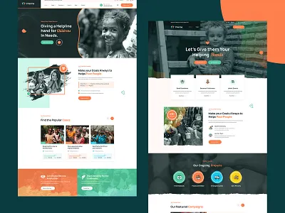 Charina - Charity Non-Profit PSD Template charity charity foundation charity none profit non profit organization