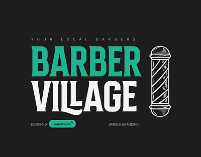 Barber Village Illustration Canva Element 3d animation app branding design graphic design illustration logo motion graphics typography ui ux vector