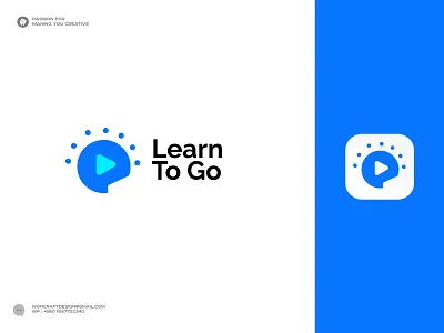 Logo, Creative, Learning Platform, Education, Course, Skill b c f h i j k m p q r u v w y z branding branding agency course lesson video creative branding education platform graphic design learning logo logo agency logo design logo designer minimalist online study popular logo saas skill development software logo symbol mark monogram typography woncraft