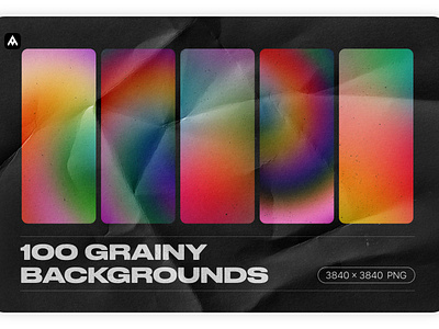 Grainy backgrounds - 100 gradients