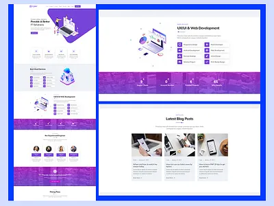 IT Solutions & Multi-Purpose WordPress Theme 3d animation branding business company cyber design digital marketing graphic design illustration it solution logo marketing agency minimal website psd template software company template theme ui wordpress