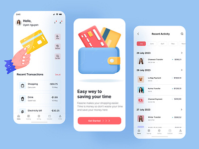 Banking App design app app design banking banking app banking app design credit card debit card design graphic design mobile mobile app mobile app design mobile banking online banking smart banking ui ux