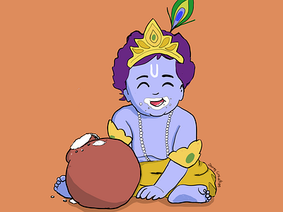 Radhe Radhe! 2d adorable blue cute dairy krishna krishnajanmasthami love