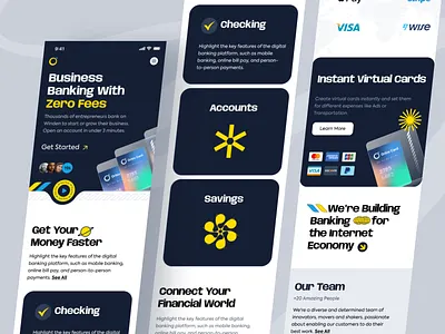 Streamline Your Business Finances with Our Banking Solutions ✦ app design bankingwebsite businessbanking corporatefinance customerservice digitalbanking financesolutions financialservices financialtech mobilebanking onlinebanking responsivedesign savings transaction ui design uiuxdesign userexperience ux design webdesign zerofees
