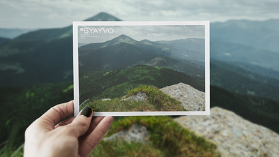 Postcards and posters for “SYAYVO” online magazine branding graphic design logo