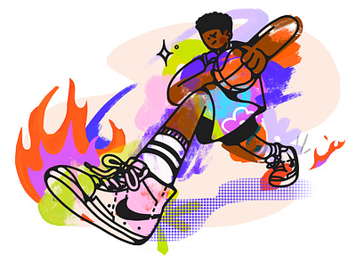 Nike - Sneakers That Made Their Mark graphic design illustration nike school project sneakers