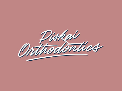 Piskai Orthodontics adventure beach california design hand drawn hand lettering holiday logo merchandise orthodontics tshirt design