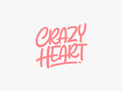 Crazy Heart adventure beach california design hand lettering holiday logo tshirt design