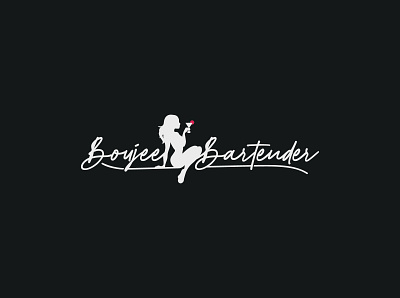 Boujee Bartender branding graphic design logo