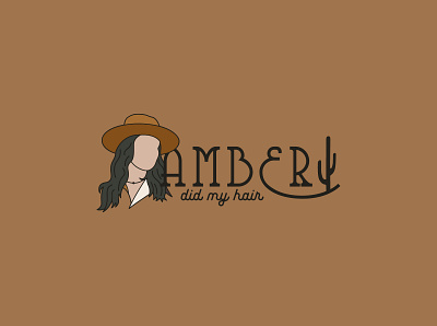 Amber Did My Hair branding graphic design logo