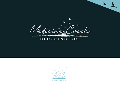 Medicine Creek Clothing Co. branding graphic design logo