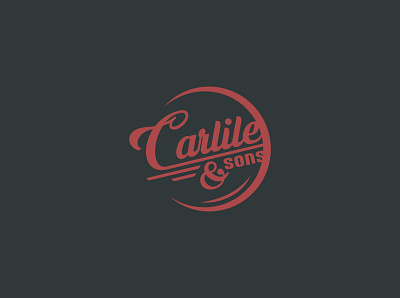 Carlile & Sons branding graphic design logo