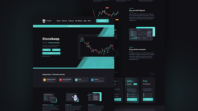 Stonekeep Trading Systems Website Design graphic design ui