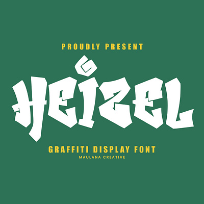 Heizel Graffiti Display Font branding font fonts graphic design logo nostalgic