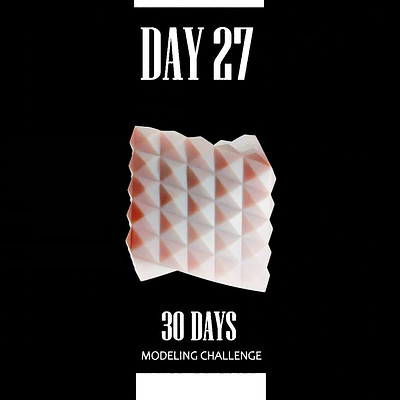 30 days modeling challenge - day 27 3d animation b3d blender cube motion graphics