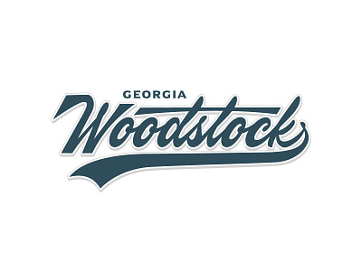 Woodstock Georgia adventure beach california design georgia hand lettering holiday illustration logo tshirt design woodstock