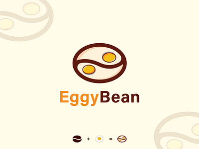 Egg and coffee bean combination Logo coffee bean coffee bean logo coffee logo combination logo egg logo vector