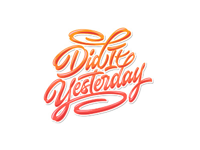 Did it Yesterday! adventure beach branding colorful design hand lettering holiday illustration logo tshirt design