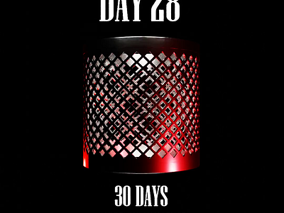 30 days modeling challenge - day 28 3d animation b3d blender metal motion graphics