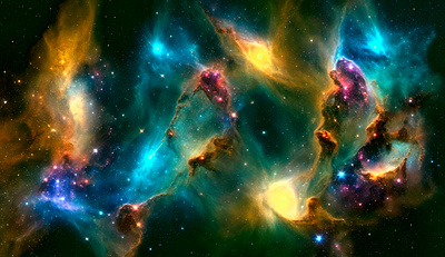Star formation. Cosmic art