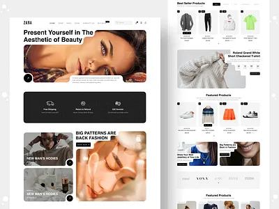 Fashion E-commerce Website ecommerce website ecommerce website design fashion ecommerce website landing page online shopping shop website web design website website design woocommerce