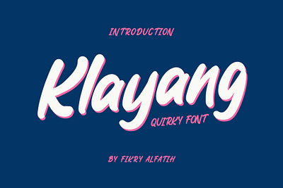 Klayang - Quirky Font quirky font